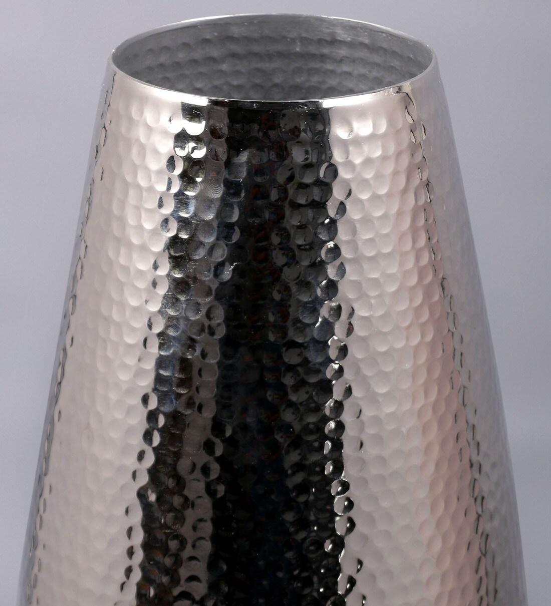 Buy Silver Large Hammered Metal Vase by Swhf Online Modern and