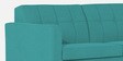 Charles Fabric 3 seater Sofa In Aqua Blue Colour