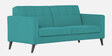 Charles Fabric 3 seater Sofa In Aqua Blue Colour