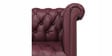 Chelsea 3 Seater Sofa Italian Leather In Berry Colour