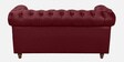 Cheshire Velvet 2 Seater Sofa In Berry Red Colour