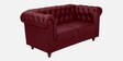 Cheshire Velvet 2 Seater Sofa In Berry Red Colour