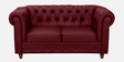 Cheshire Velvet 2 Seater Sofa In Berry Red Colour