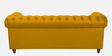 Cheshire Velvet 3 Seater Sofa In Yellow Colour