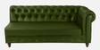 Cheshire Leatherette RHS Sectional Sofa (3 + Lounger) In Olive Green Colour