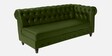 Cheshire Leatherette RHS Sectional Sofa (3 + Lounger) In Olive Green Colour