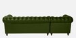 Cheshire Leatherette RHS Sectional Sofa (3 + Lounger) In Olive Green Colour