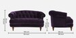 Chesterfield Fabric 2 Seater Sofa in Dark Purple Colour