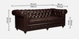 Chesterfield Leather Three Seater Sofa in Brown Colour