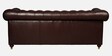 Chesterfield Leather Three Seater Sofa in Brown Colour