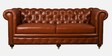Chesterfield Leather Three Seater Sofa in Cognac Colour