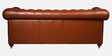 Chesterfield Leather Three Seater Sofa in Cognac Colour
