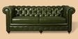 Chesterfield Leather Three Seater Sofa in Olive Green Colour