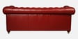 Chesterfield Leather Three Seater Sofa in Red Colour