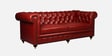 Chesterfield Leather Three Seater Sofa in Red Colour