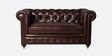 Chesterfield Leather Two Seater Sofa in Brown Colour