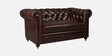 Chesterfield Leather Two Seater Sofa in Brown Colour