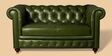 Chesterfield Leather Two Seater Sofa in Olive Green Colour