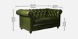Chesterfield Leather Two Seater Sofa in Olive Green Colour