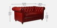 Chesterfield Leather Two Seater Sofa in Red Colour