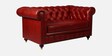 Chesterfield Leather Two Seater Sofa in Red Colour