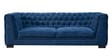 Chesterfield Sal Wood 3 Seater Sofa In Blue Colour
