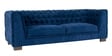 Chesterfield Sal Wood 3 Seater Sofa In Blue Colour
