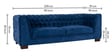 Chesterfield Sal Wood 3 Seater Sofa In Blue Colour