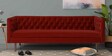 Chesterfield Fabric 3 Seater Sofa in Red Colour