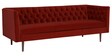 Chesterfield Fabric 3 Seater Sofa in Red Colour