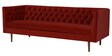 Chesterfield Fabric 3 Seater Sofa in Red Colour