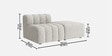 Chic Comfort 2 Seater Sofa Set In Beige Color