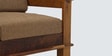 Chola Sheesham Wood 3 Seater Sofa With  Cushions In Brown Colour