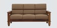 Chola Sheesham Wood 3 Seater Sofa With  Cushions In Brown Colour
