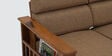 Chola Sheesham Wood 3 Seater Sofa With  Cushions In Brown Colour