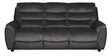 Chris 3 Seater Sofa in Black & Grey Colour