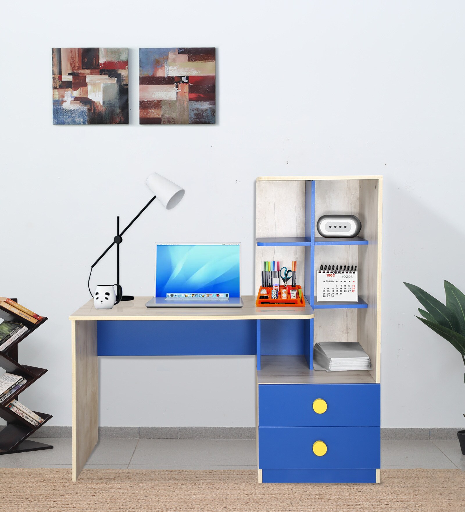 Champions Kids Study Table in Gaintwood Light and Blue Colour