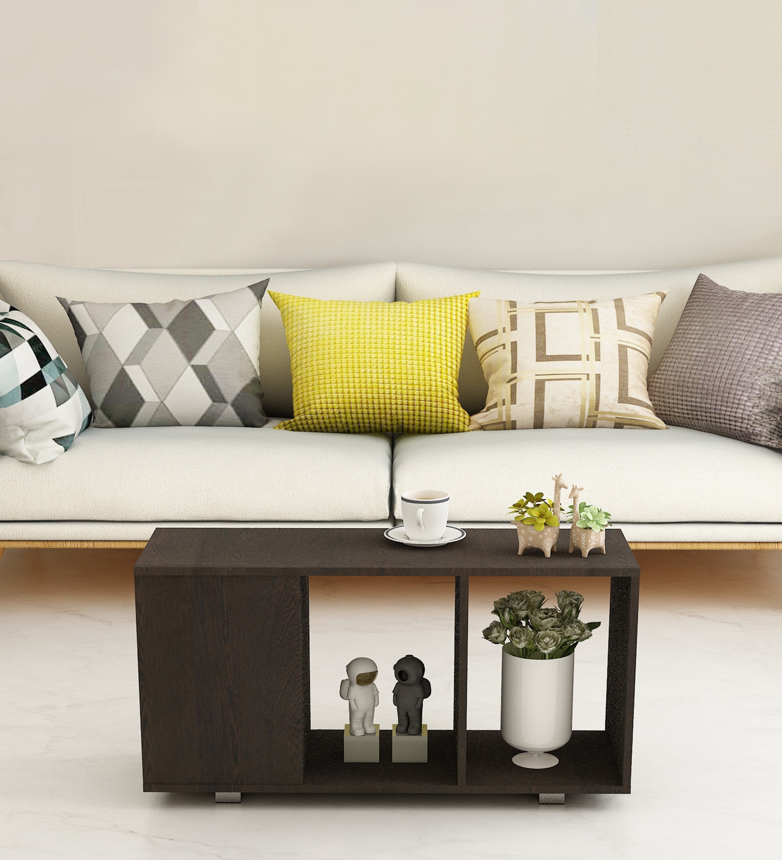 Chaos Coffee Table in Dark Wenge Finish