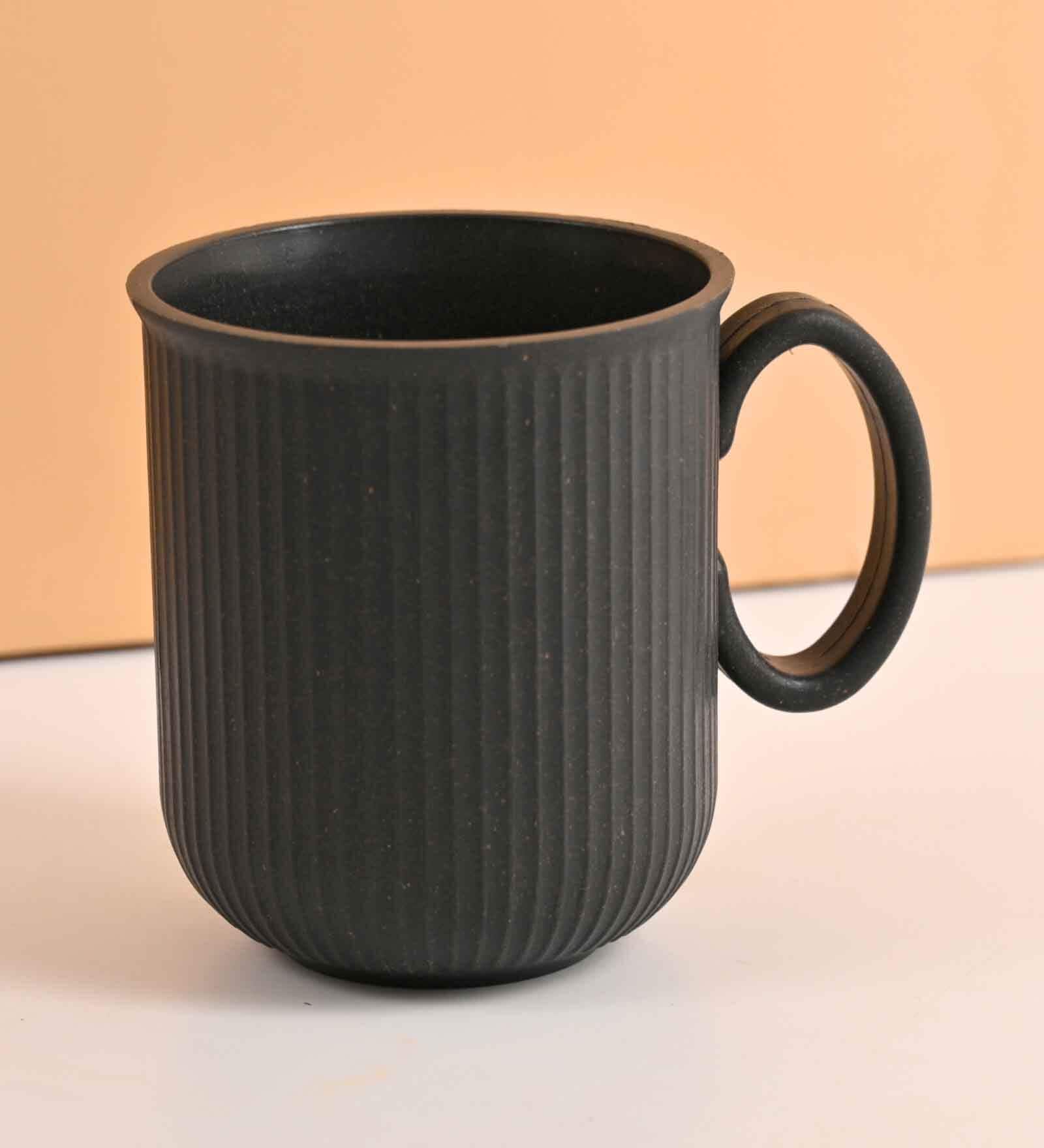Charcoal Statement Coffee Mug 350 ml (1 Pc)Rice Husk Biocomposite