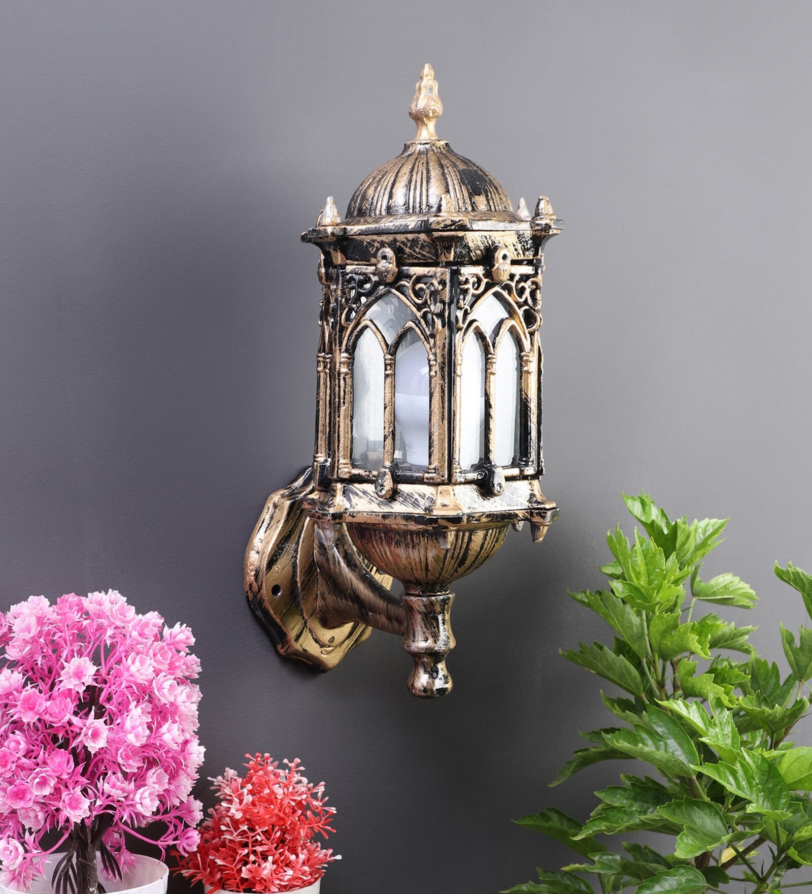 Charmiraar Brass Metal Outdoor Wall Light