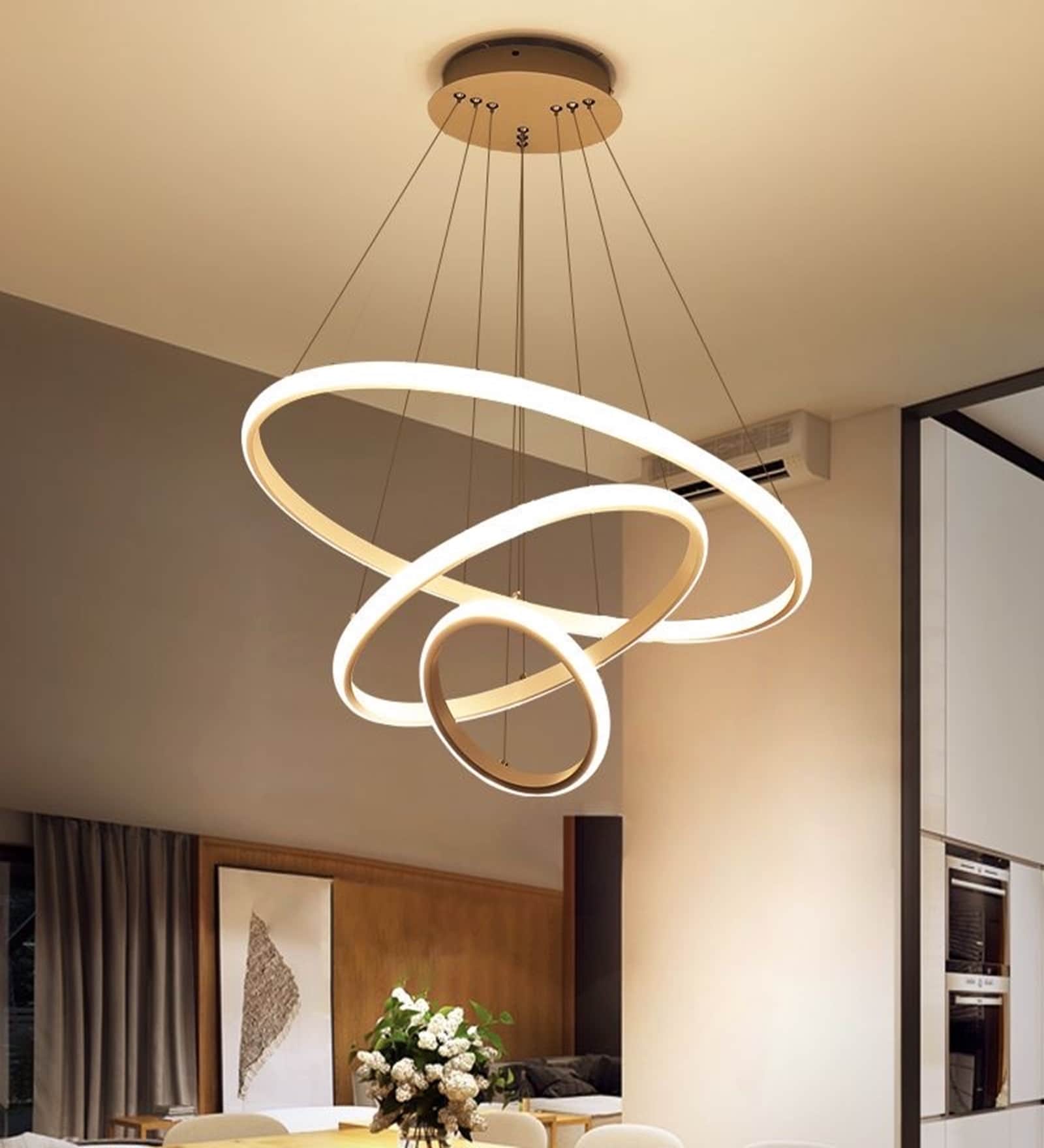 Chaste Gold 106 Watt LED Smart Voice Assist Chandelier