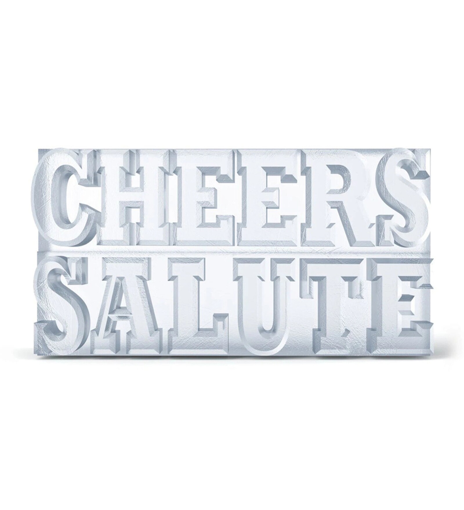 Cheers Salute White Silicone Ice Tray