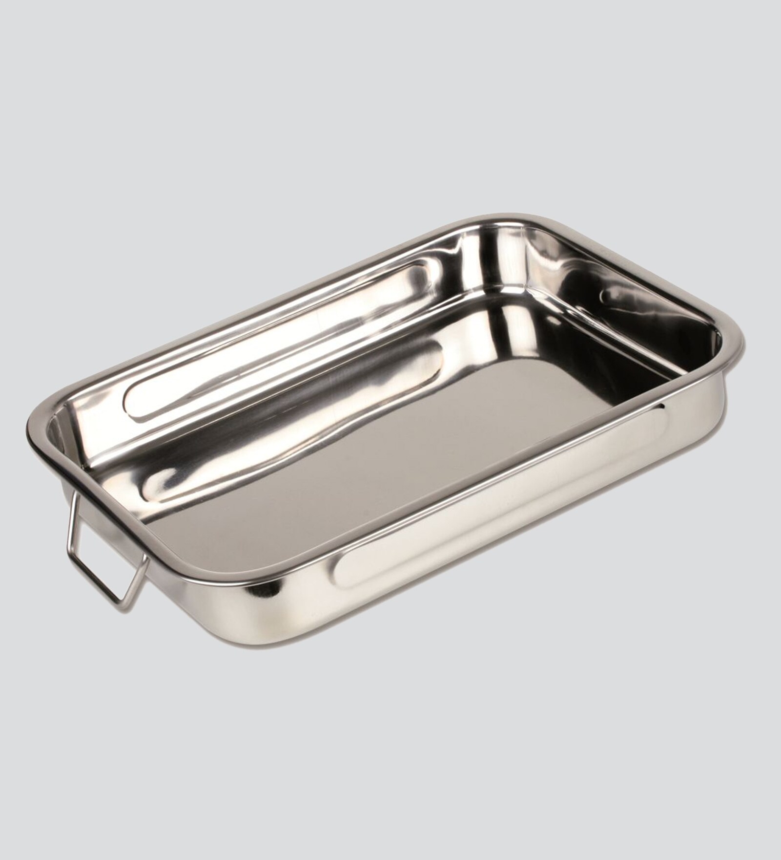 Buy Stainless Steel Roast Pan 45 CM with Folding Handles Lasagna Pan