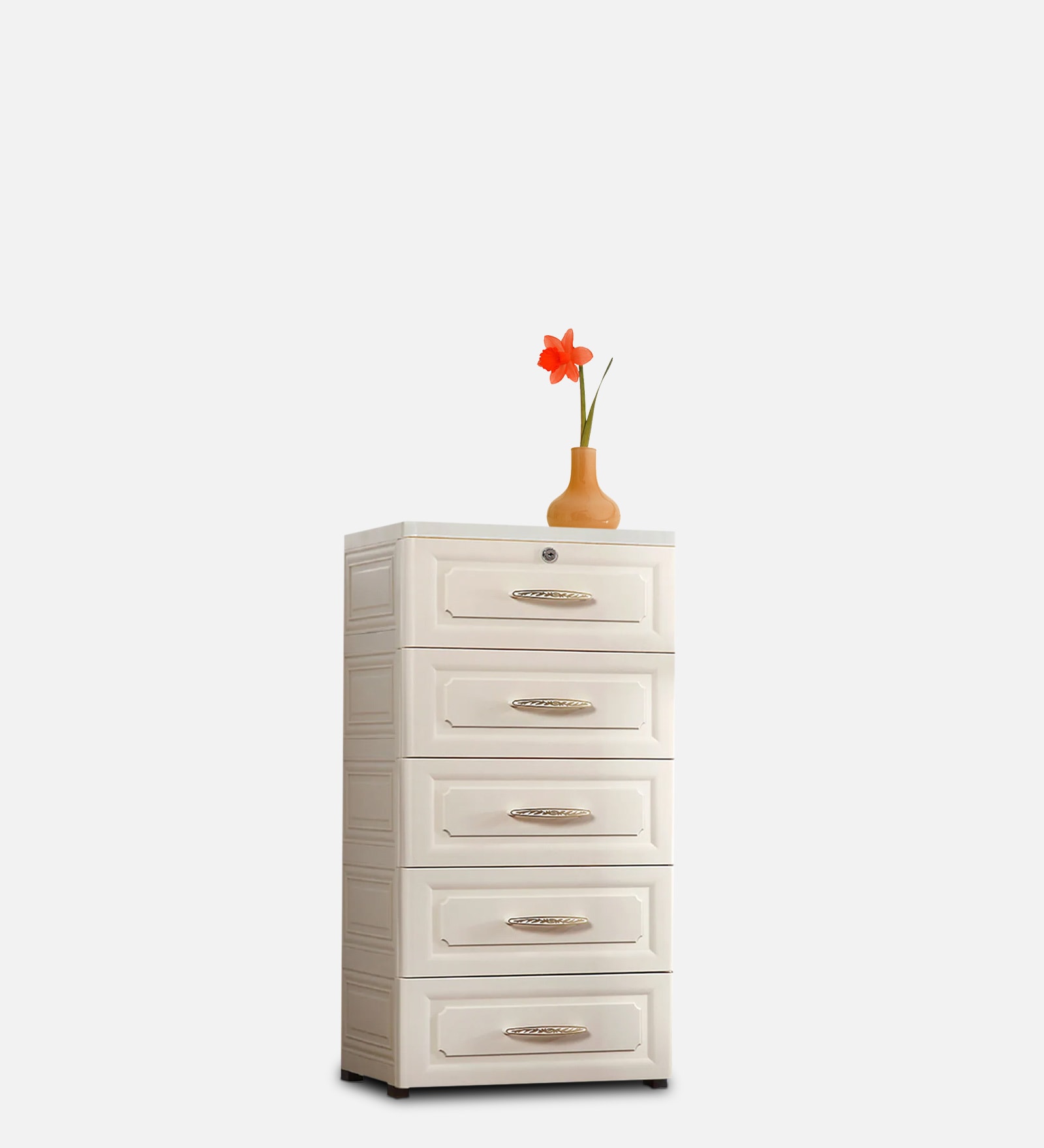 Chest Of Drawers For Kids In White Colour