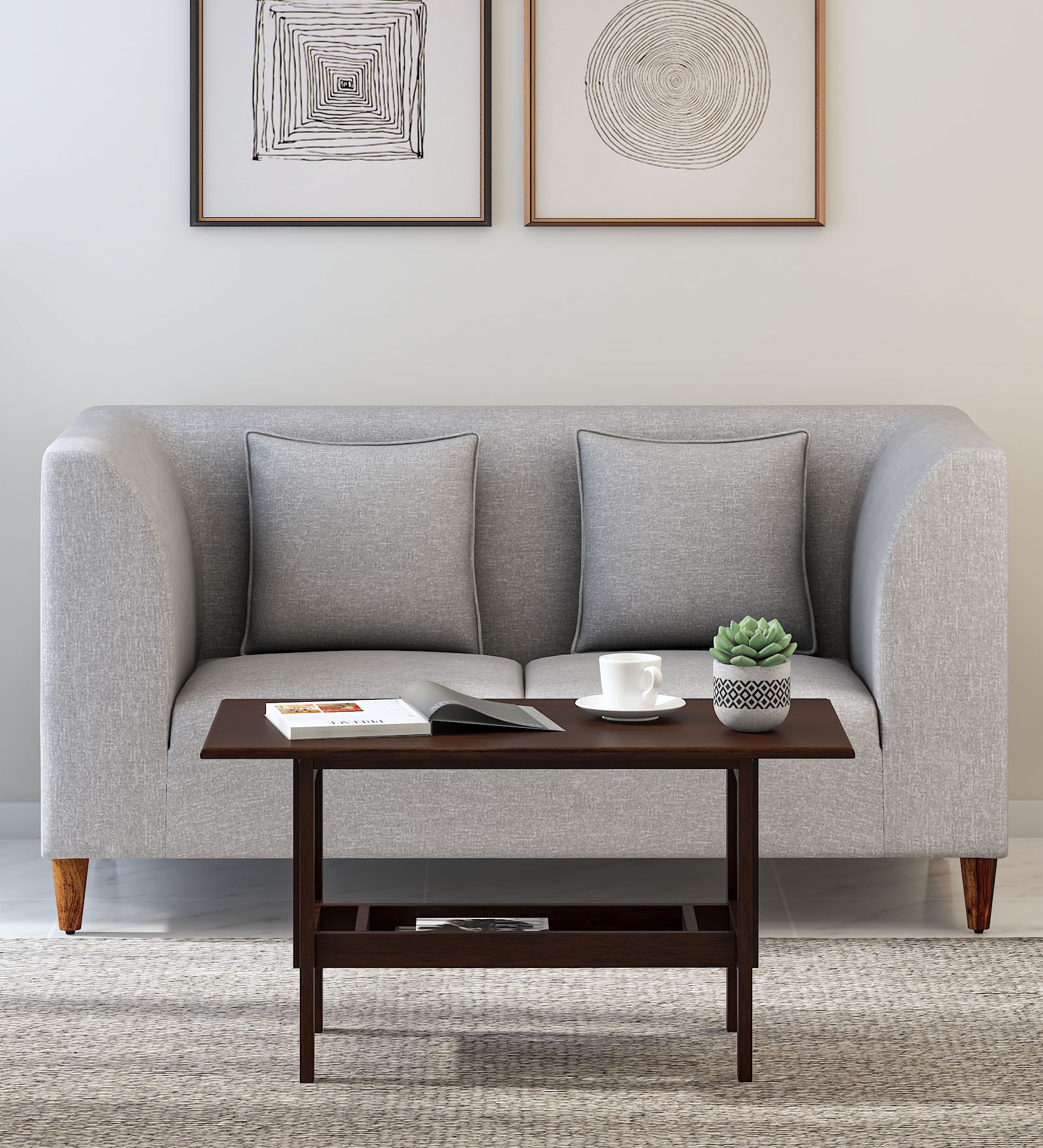 Chiasa Coffee Table in Walnut Finish