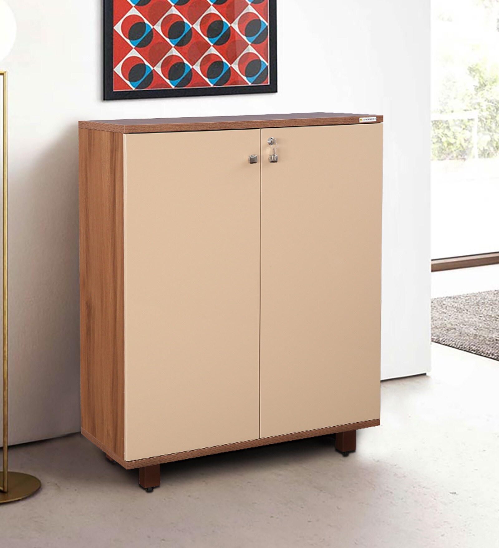 Buy Chief Office Storage File in Walnut Bronze & Capuchino Finish at 29 OFF by HomeTown