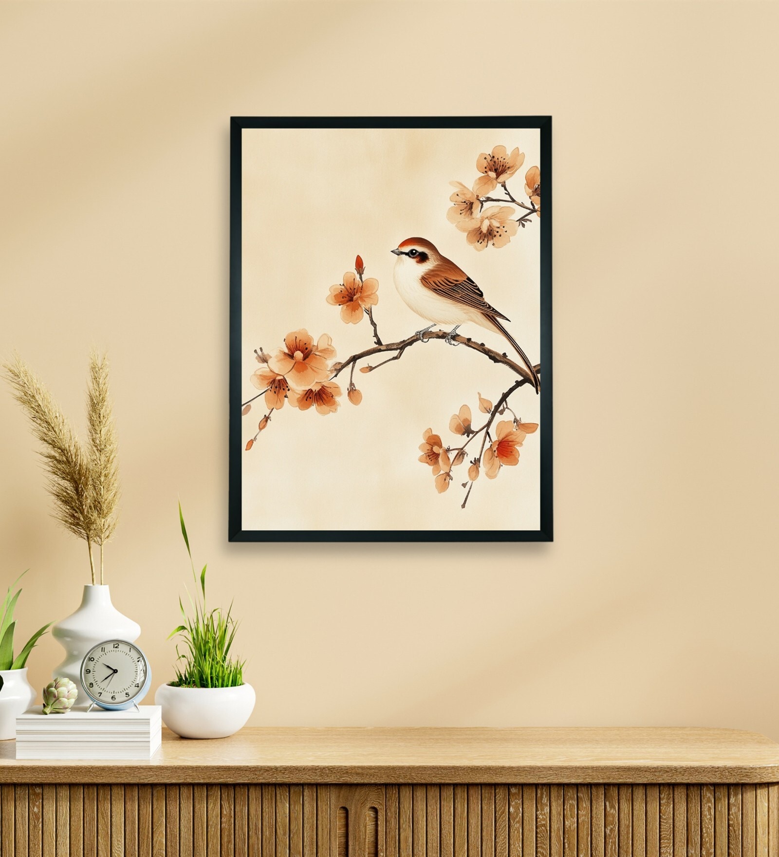Bird and Bloom 24 x 32 inch Canvas Wall Art