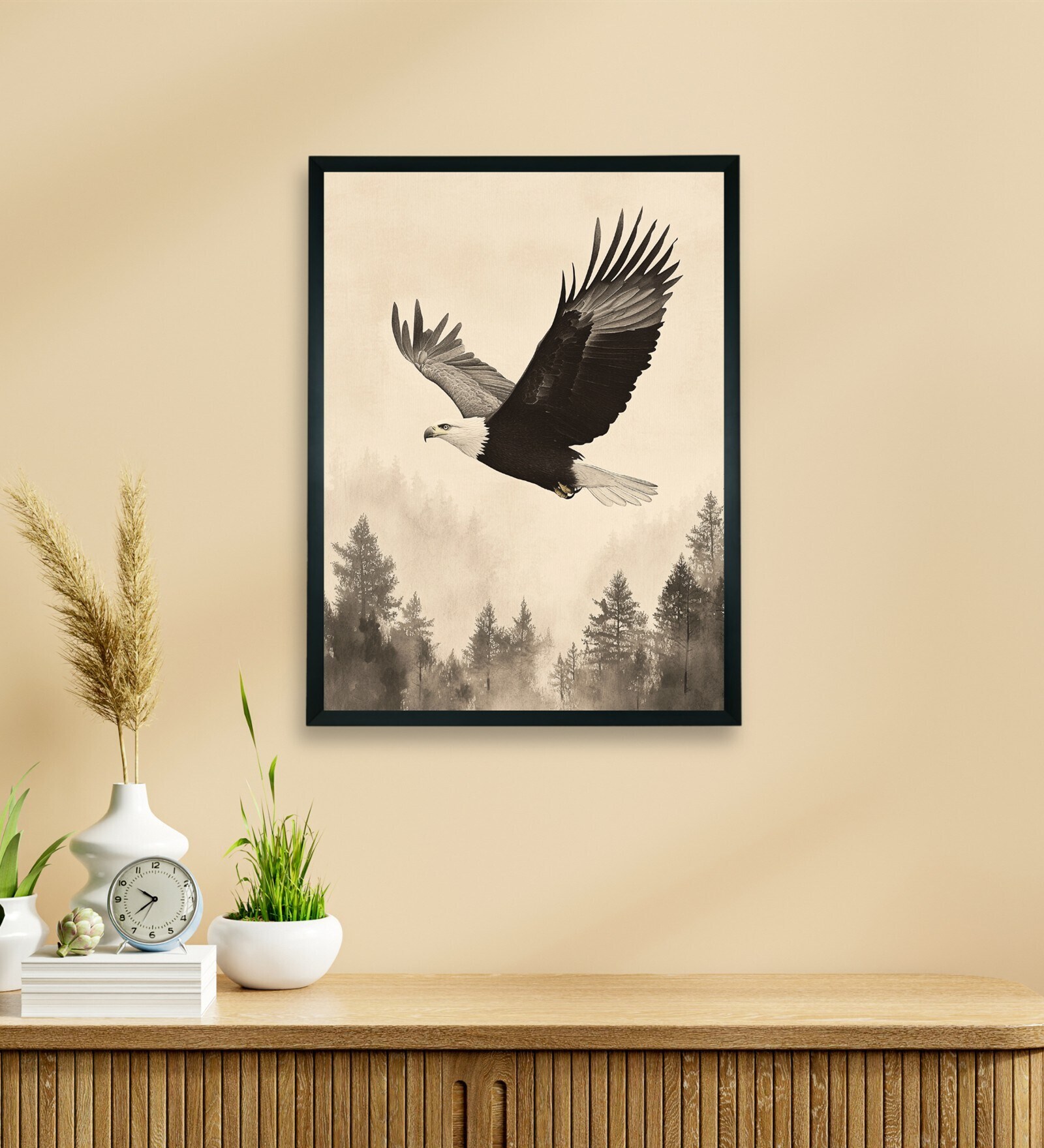 Eagle Soaring 18 x 24 inch Canvas Wall Art