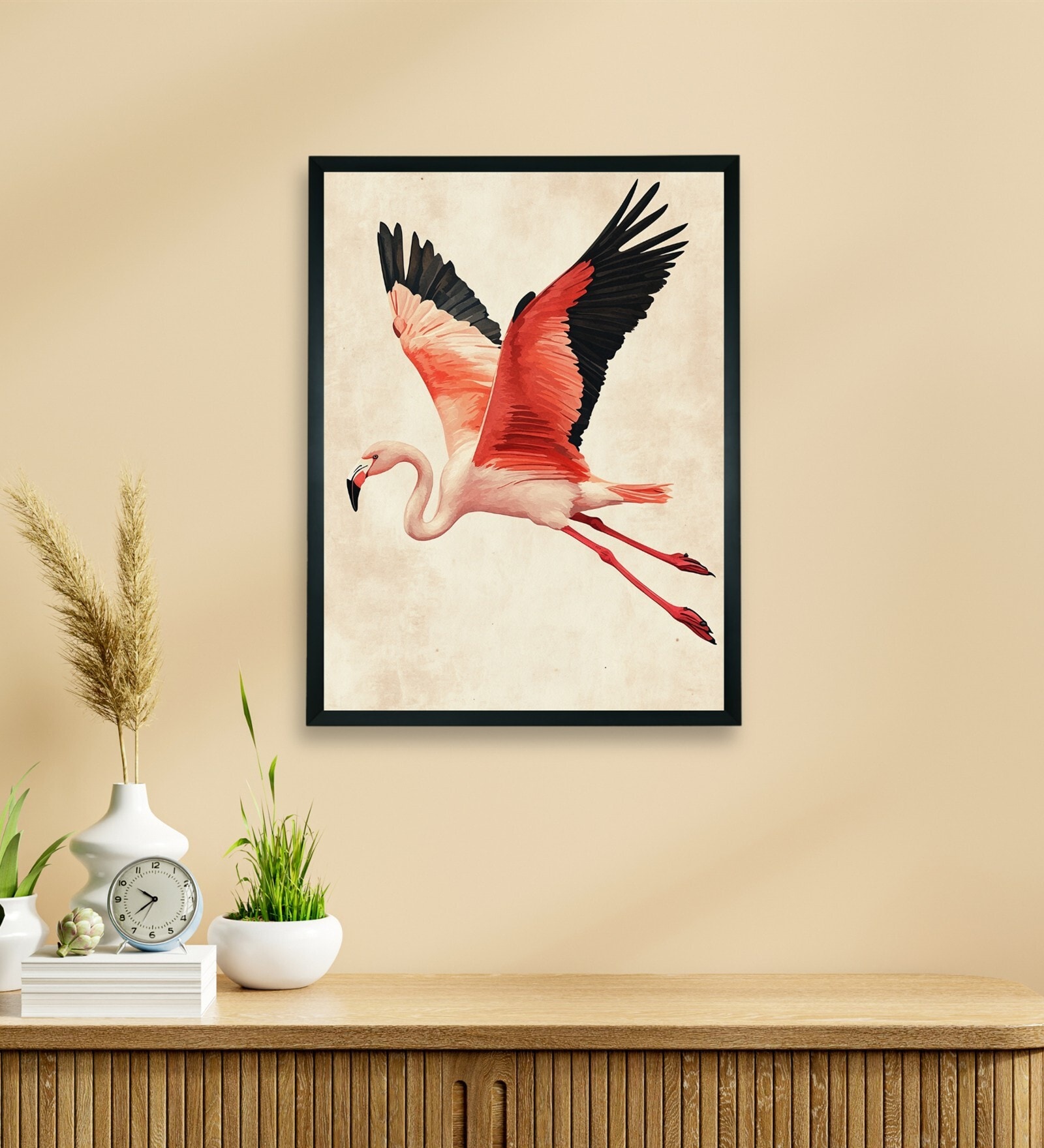 Flamingo Flight 18 x 24 inch Canvas Wall Art