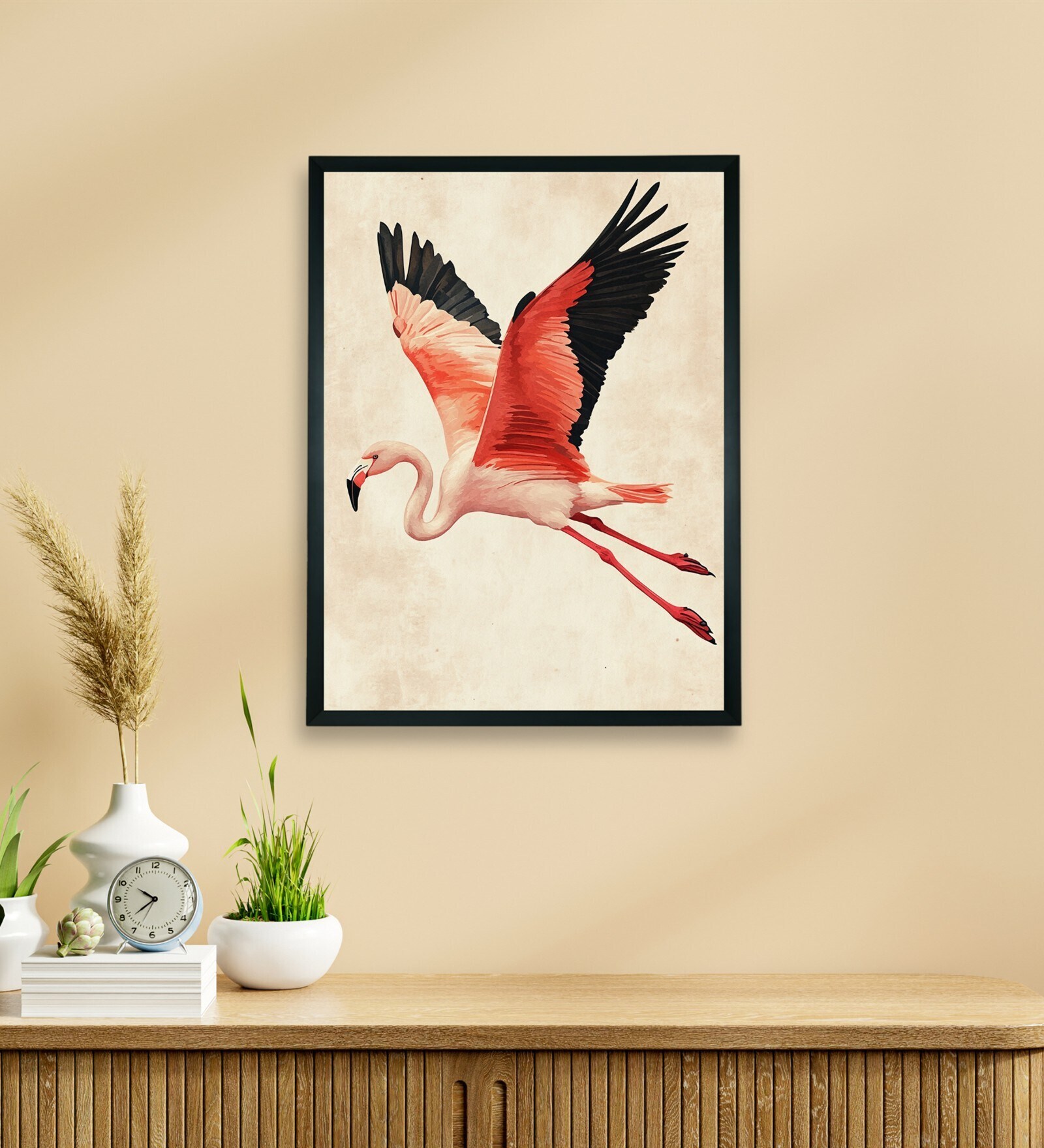 Flamingo Flight 24 x 32 inch Canvas Wall Art